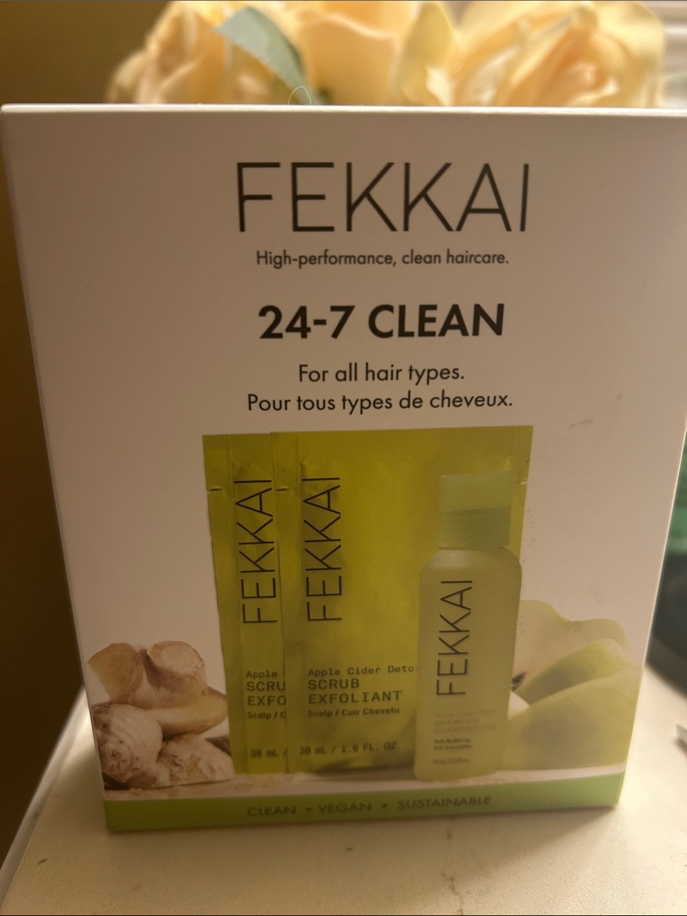 FEKKAI 24-7 CLEAN Apple Cider Detox Shampoo - Green